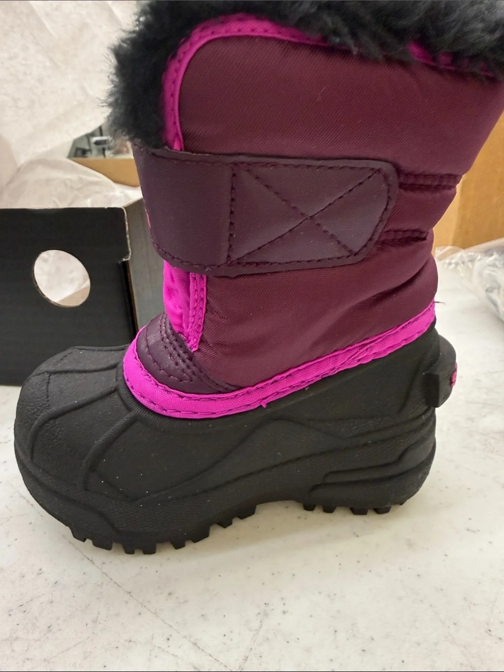 Sorel Toddler Snow Commander Boots - Purple Dahlia & Groovy Pink